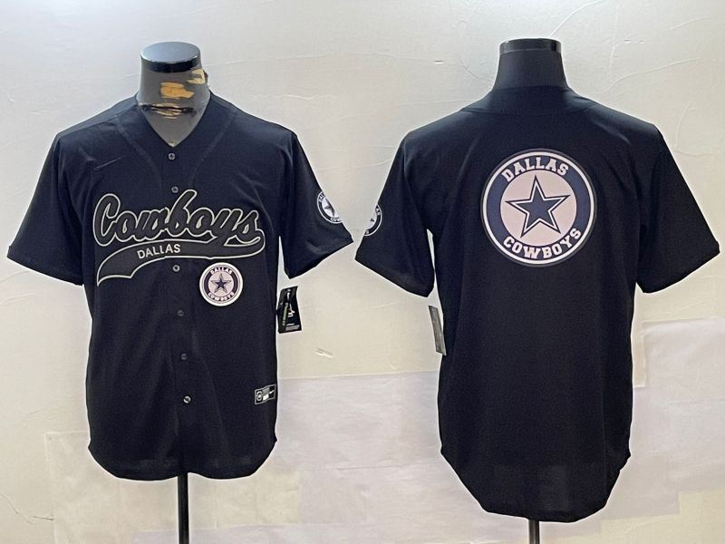 Men Dallas Cowboys Blank Black Joint Name 2024 Nike Limited NFL Jersey style 6->dallas cowboys->NFL Jersey